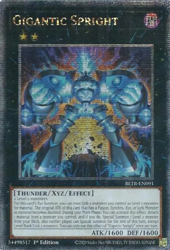 Gigantic Spright - BLTR-EN091 - Quarter Century Secret Rare 1st Edition