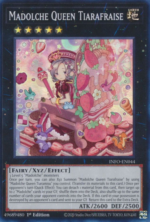 Madolche Queen Tiarafraise - INFO-EN044 - Super Rare 1st Edition