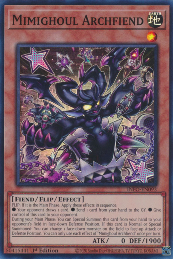 Mimighoul Archfiend - INFO-EN093 - Super Rare 1st Edition