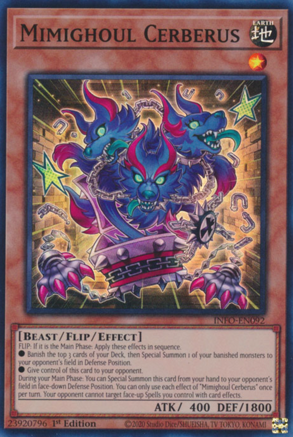 Mimighoul Cerberus - INFO-EN092 - Super Rare 1st Edition