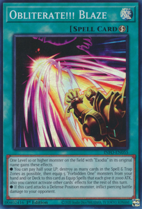 Obliterate!!! Blaze - INFO-EN055 - Super Rare 1st Edition