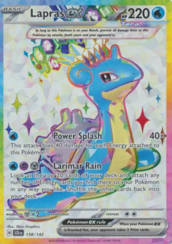 Lapras ex - 158/142 - Full Art Secret Rare