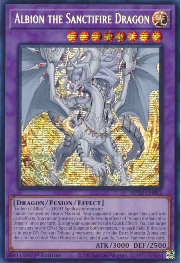 Albion The Sanctifire Dragon - MP24-EN082 - Prismatic Secret Rare 1st Edition