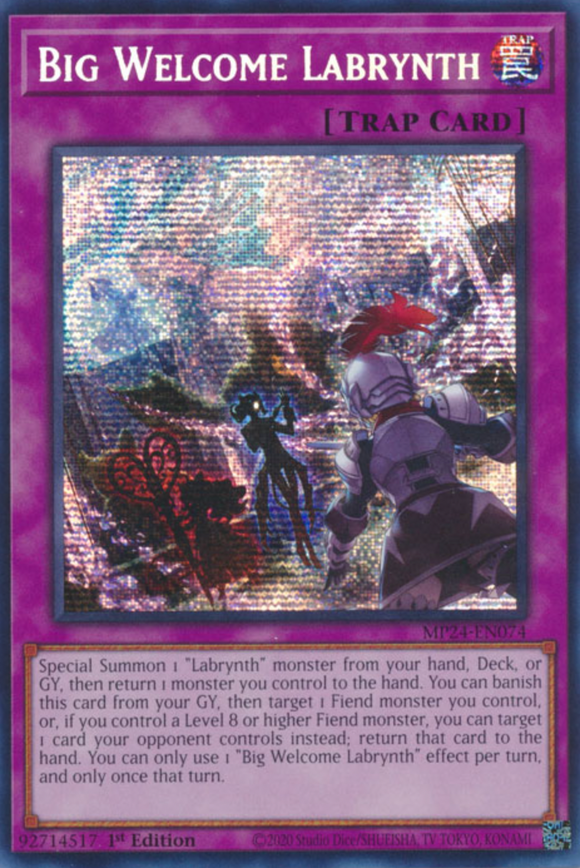 Big Welcome Labrynth - MP24-EN074 - Prismatic Secret Rare 1st Edition