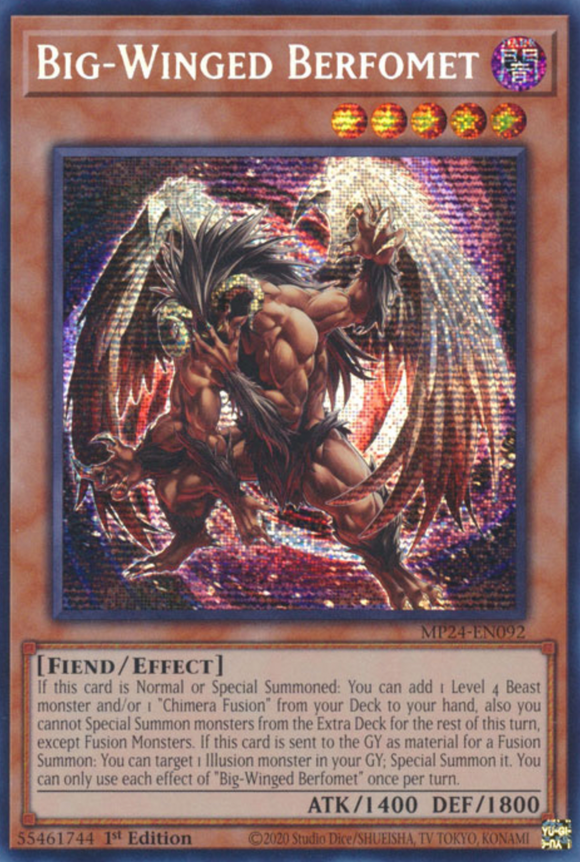 Big-Winged Berfomet - MP24-EN092 - Prismatic Secret Rare 1st Edition