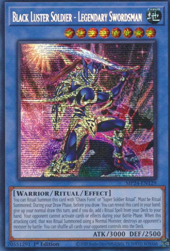 Black Luster Soldier - Legendary Swordsman - MP24-EN129 - Prismatic Secret Rare 1st Edition