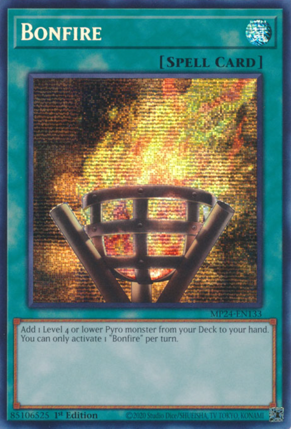 Bonfire - MP24-EN133 - Prismatic Secret Rare 1st Edition