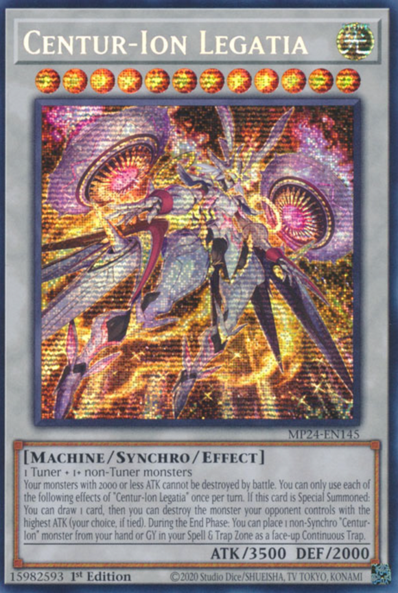 Centur-Ion Legatia - MP24-EN145 - Prismatic Secret Rare 1st Edition