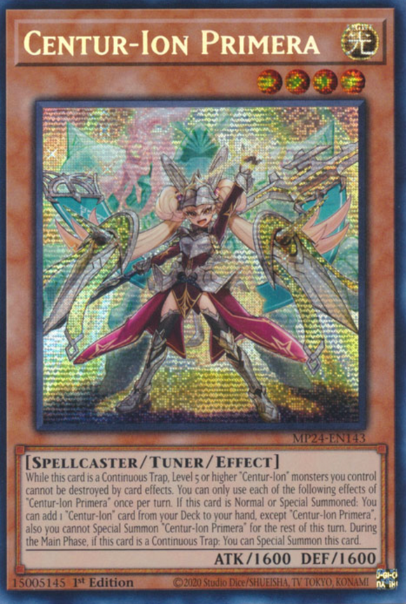 Centur-Ion Primera - MP24-EN143- Prismatic Secret Rare 1st Edition