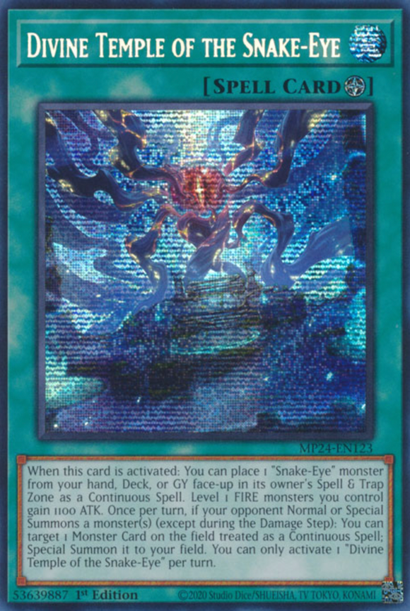 Divine Temple of the Snake-Eye - MP24-EN123 - Prismatic Secret Rare 1st Edition