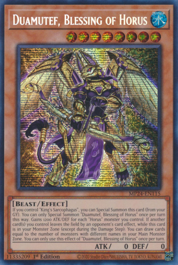 Duamutef, Blessing of Horus - MP24-EN115 - Prismatic Secret Rare 1st Edition