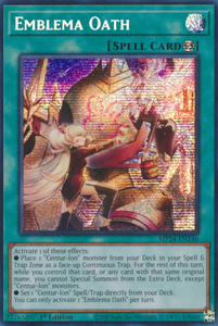 Emblema Oath - MP24-EN146 - Prismatic Secret Rare 1st Edition