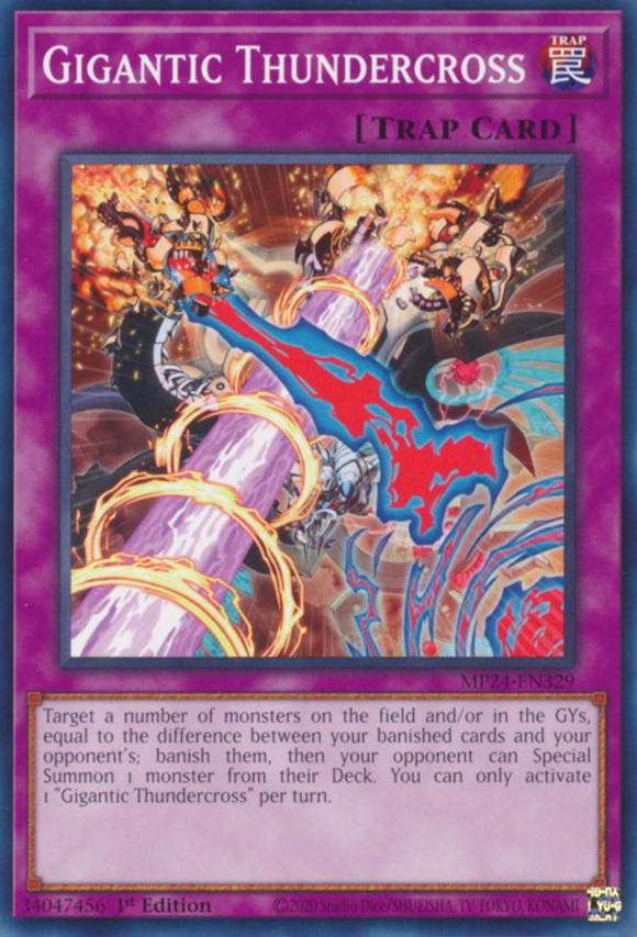 Gigantic Thundercross - MP24-EN329 - Common 1st Edition