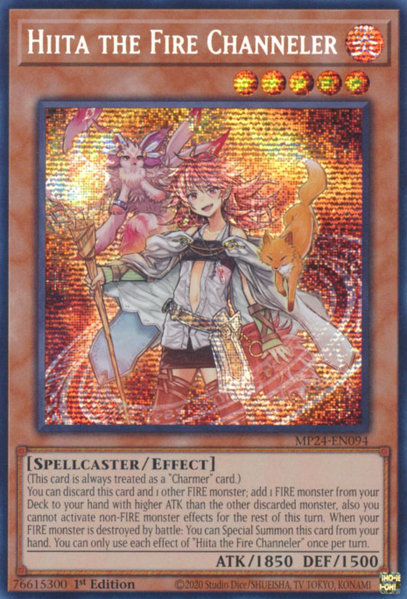 Hiita the Fire Channeler - MP24-EN094 - Prismatic Secret Rare 1st Edition