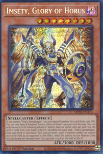 Imsety, Glory of Horus - MP24-EN114 - Prismatic Secret Rare 1st Edition