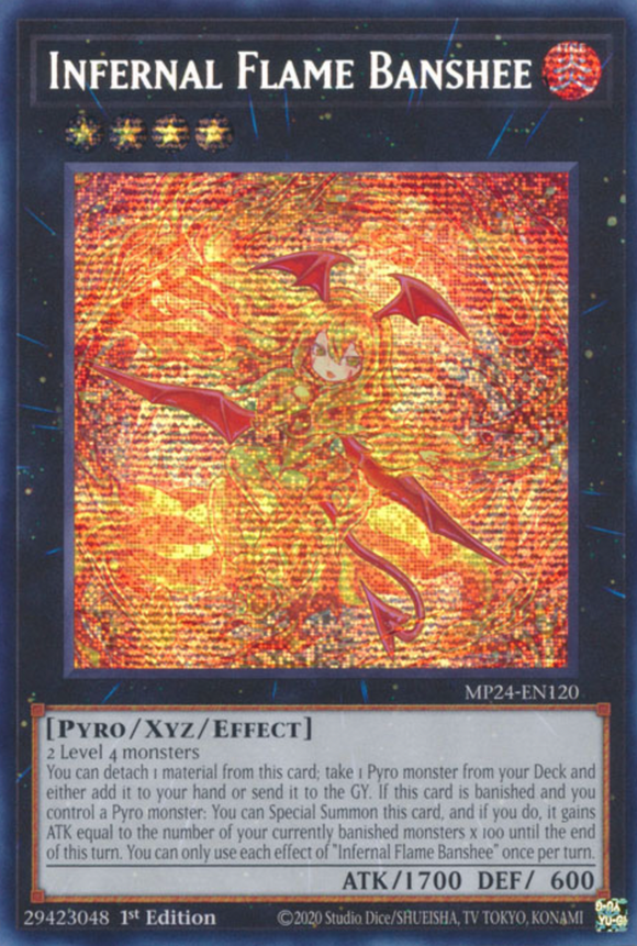 Infernal Flame Banshee - MP24-EN120 - Prismatic Secret Rare 1st Edition