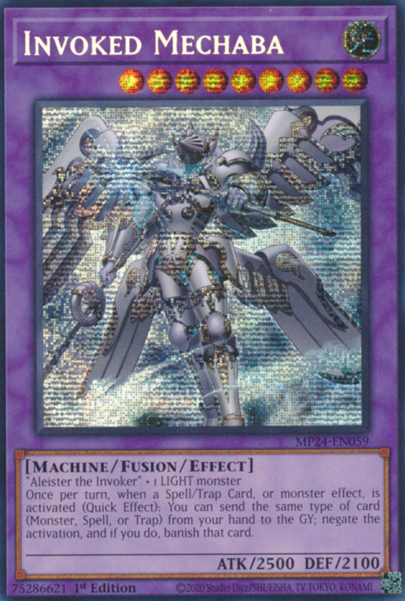 Invoked Mechaba (Alt. Art) - MP24-EN059 - Prismatic Secret Rare 1st Edition