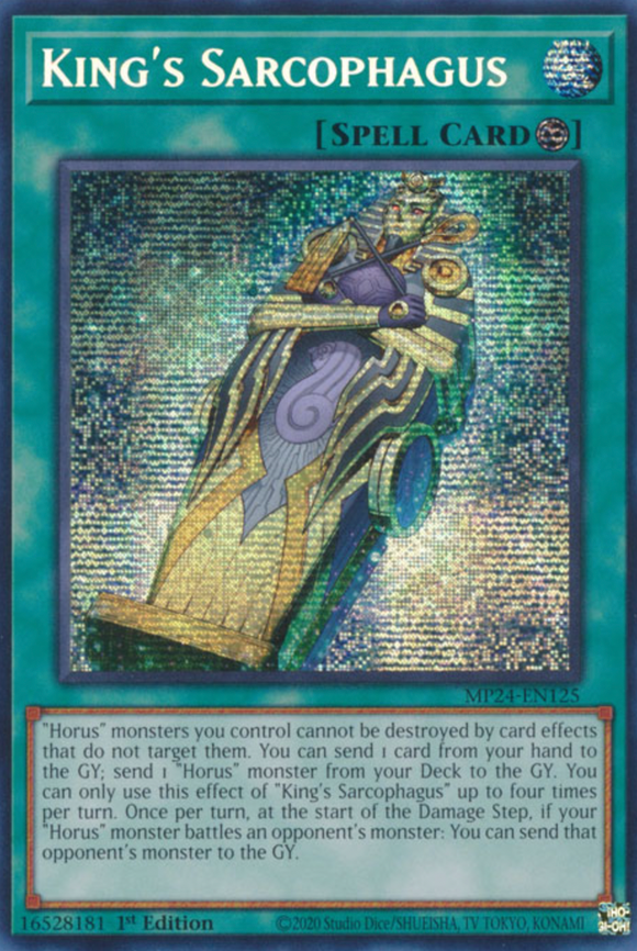 King's Sarcophagus - MP24-EN125 - Prismatic Secret Rare 1st Edition