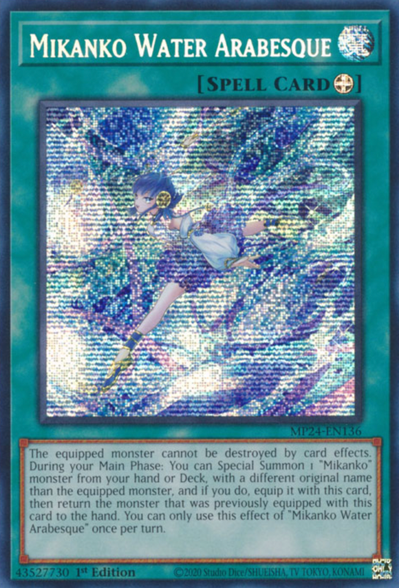 Mikanko Water Arabesque - MP24-EN136 - Prismatic Secret Rare 1st Edition