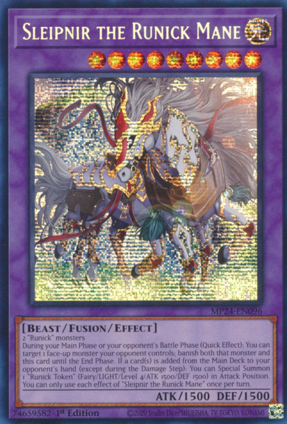 Sleipnir the Runick Mane - MP24-EN096 - Prismatic Secret Rare 1st Edition