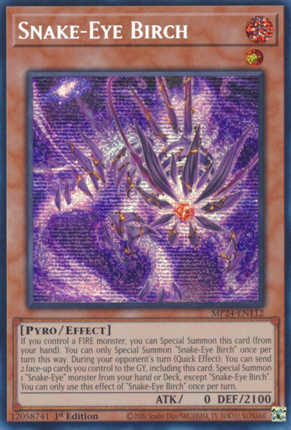 Snake-Eye Birch - MP24-EN112 - Prismatic Secret Rare 1st Edition