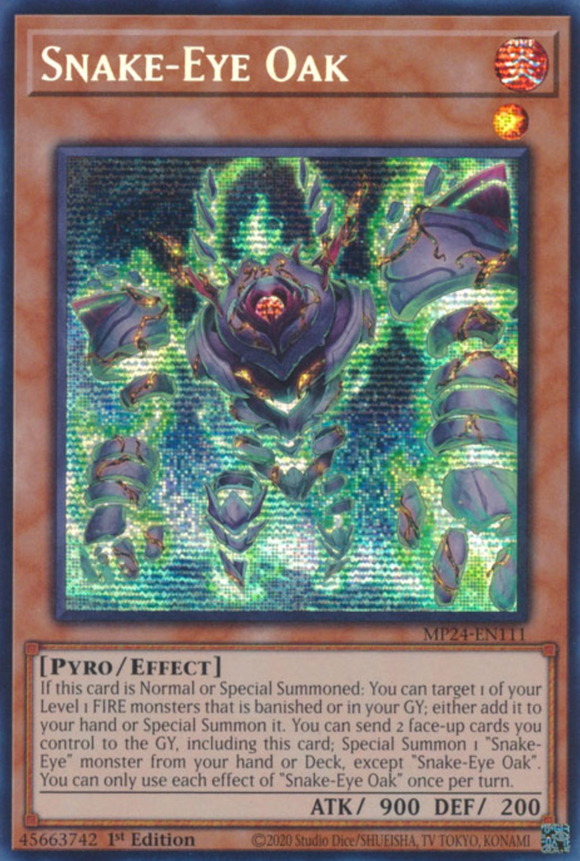 Snake-Eye Oak - MP24-EN111 - Prismatic Secret Rare 1st Edition