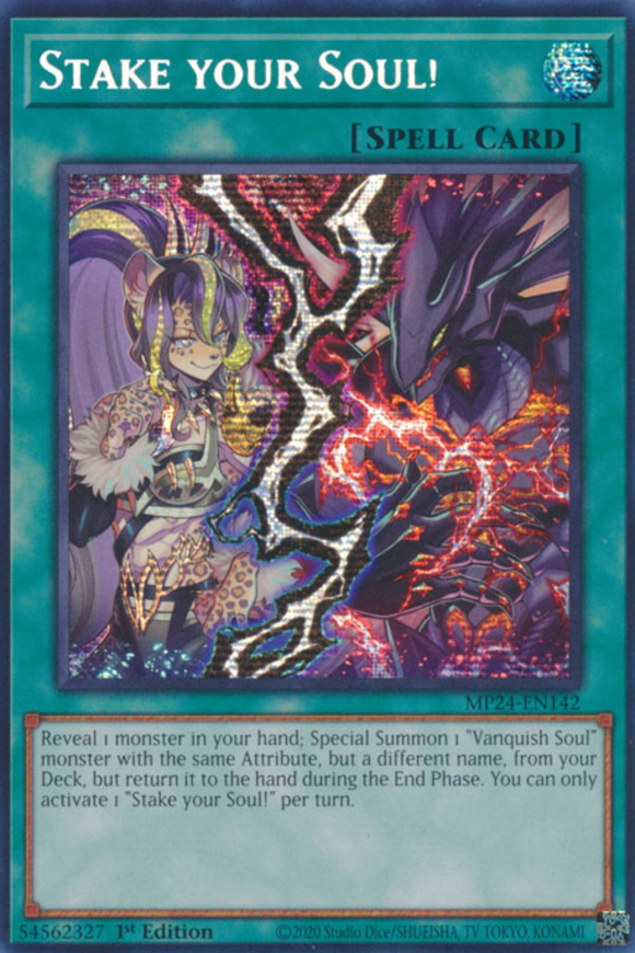 Stake your Soul! - MP24-EN142 - Prismatic Secret Rare 1st Edition