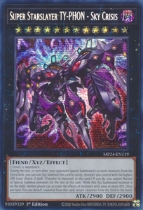 Super Starslayer TY-PHON - Sky Crisis - MP24-EN119 - Prismatic Secret Rare 1st Edition