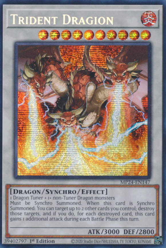 Trident Dragion - MP24-EN147 - Prismatic Secret Rare 1st Edition