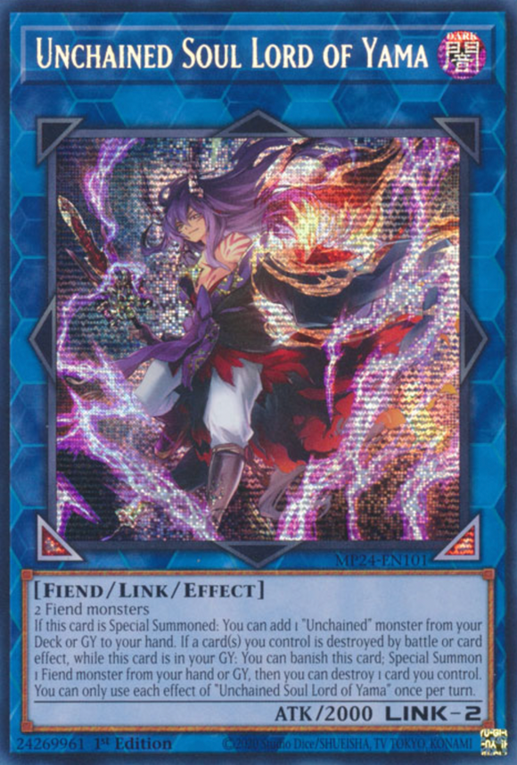 Unchained Soul Lord of Yama - MP24-EN101 - Prismatic Secret Rare 1st Edition