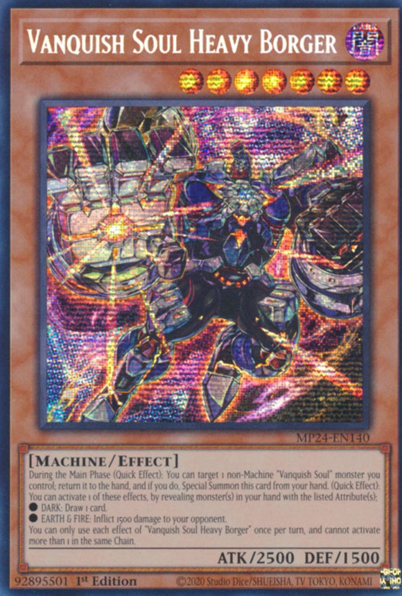 Vanquish Soul Heavy Borger - MP24-EN140 - Prismatic Secret Rare 1st Edition