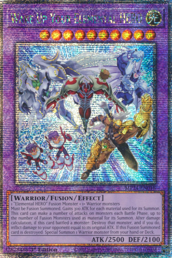 Wake Up Your Elemental HERO - MP24-EN018 - Quarter Century Rare 1st Edition