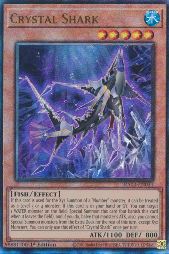 Crystal Shark - RA03-EN031 - Ultimate Rare 1st Edition