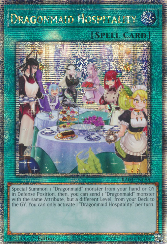 Dragonmaid Hospitality (Alt. Art) - RA03-EN068 - Quarter Century Rare