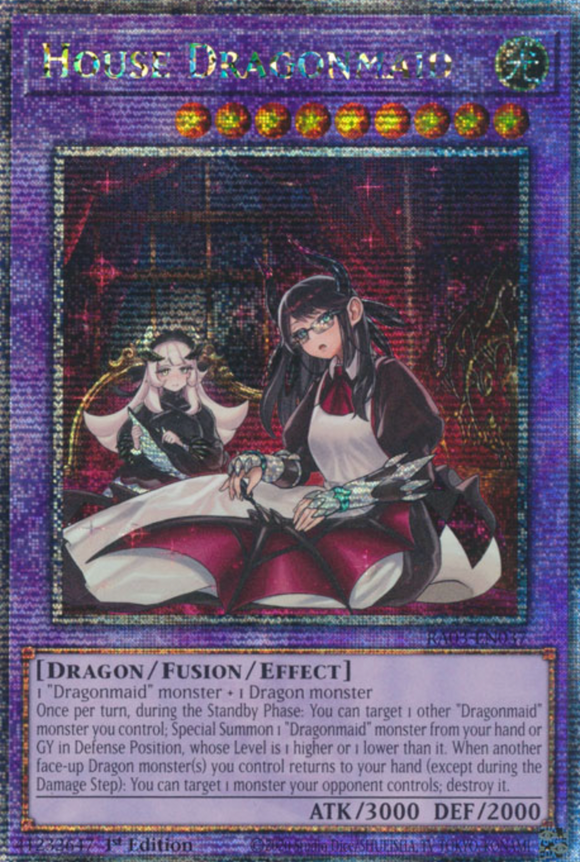 House Dragonmaid (Alt. Art) - RA03-EN037 - Quarter Century Rare 1st Edition