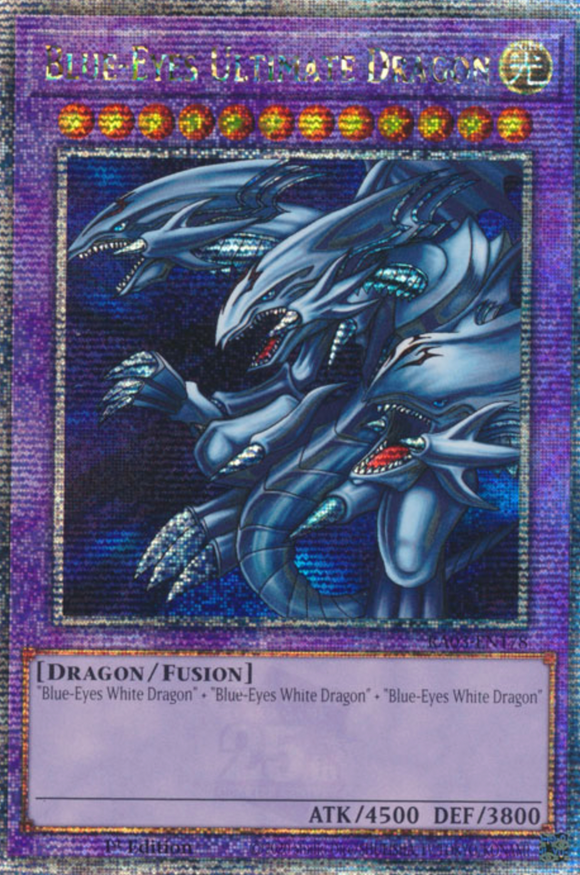 Blue-Eyes Ultimate Dragon - RA03-EN178 - Quarter Century Rare 1st Edition