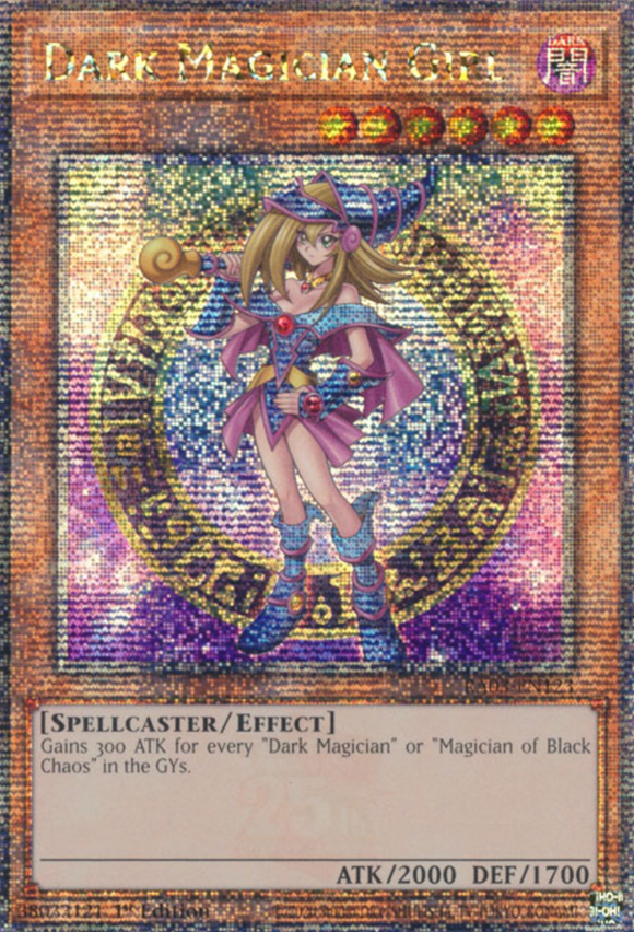 Dark Magician Girl (2022 Tin Art) - RA03-EN123 - Quarter Century Rare 1st Edition