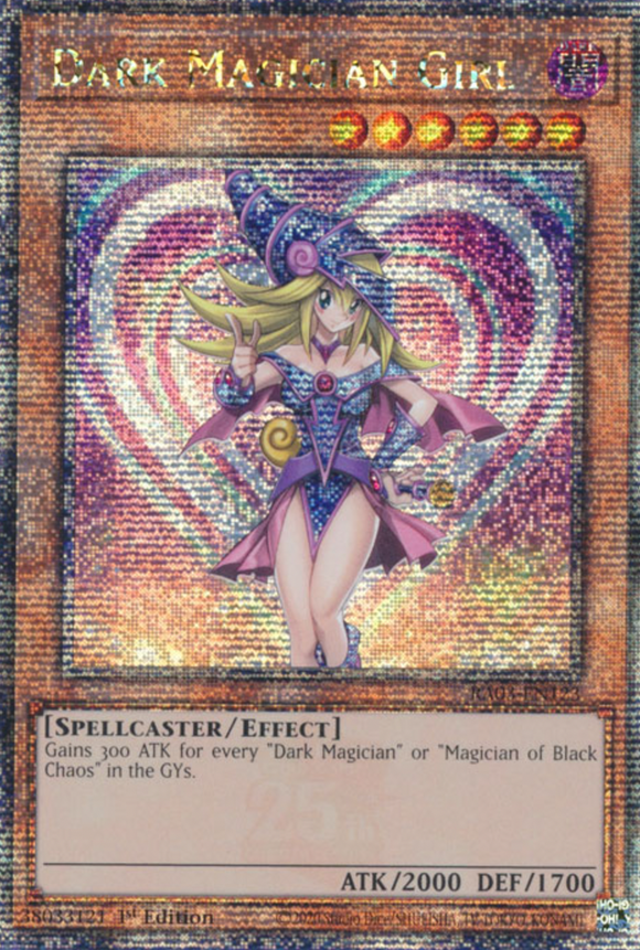 Dark Magician Girl (Movie Art) - RA03-EN123 - Quarter Secret Rare 1st Edition