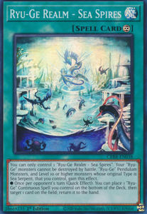 Ryu-Ge Realm - Sea Spires - CRBR-EN038 - Super Rare 1st Edition