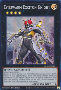 Evilswarm Exciton Knight - CRBR-EN048 - Super Rare 1st Edition