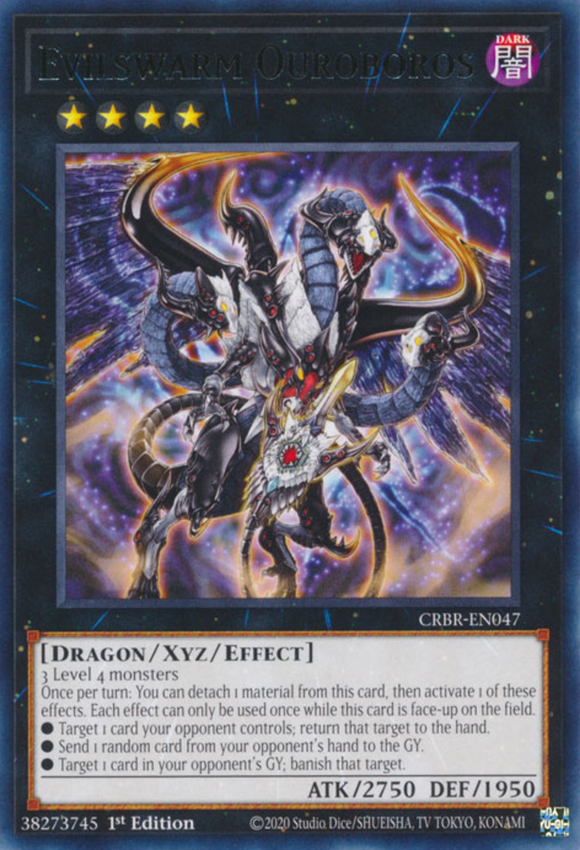 Evilswarm Ouroboros - CRBR-EN047 - Rare 1st Edition