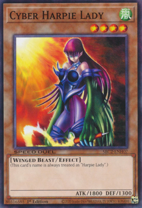 Cyber Harpie Lady - SBC2-ENH07 - Common 1st Edition