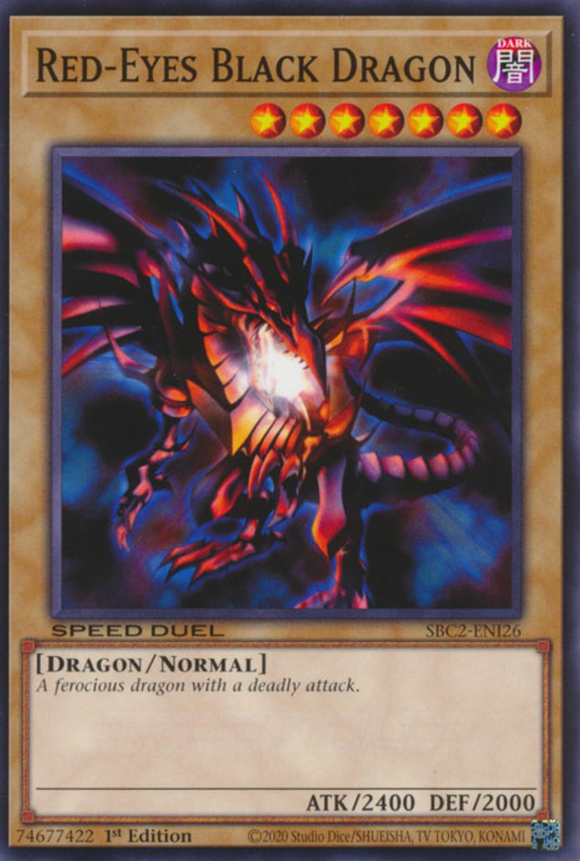 Red-Eyes Black Dragon - SBC2-ENI26 - Common 1st Edition