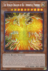 The Winged Dragon of Ra - Immortal Phoenix - SBC2-END02 - Prismatic Secret Rare 1st Edition