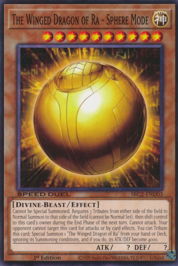 The Winged Dragon of Ra - Sphere Mode - SBC2-END03 - Common 1st Edition