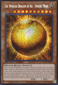 The Winged Dragon of Ra - Sphere Mode - SBC2-END03 - Prismatic Secret Rare 1st Edition