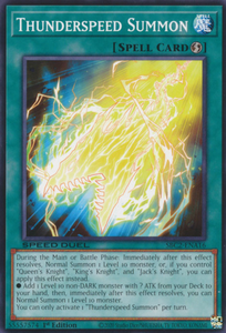 Thunderspeed Summon - SBC2-ENA16 - Common 1st Edition