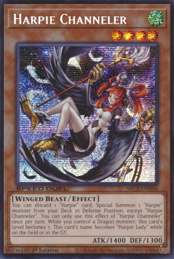 Harpie Channeler - SBC2-ENH04 - Prismatic Secret Rare 1st Edition