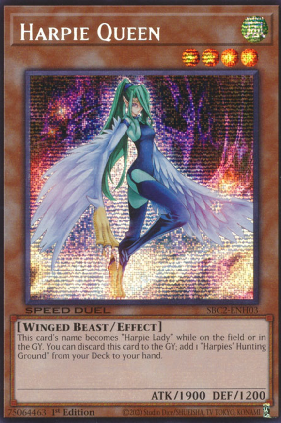 Harpie Queen - SBC2-ENH03 - Prismatic Secret Rare 1st Edition