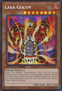 Lava Golem - SBC2-END09 - Prismatic Secret Rare 1st Edition